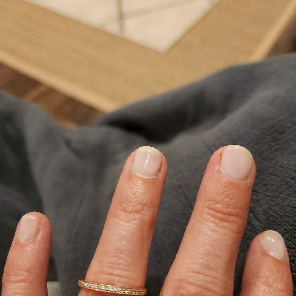 14 k rose gold diamond pave and milgrain wedding band